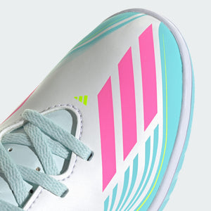 Junior F50 Club Messi IN [White/Lucid Pink/Aqua]