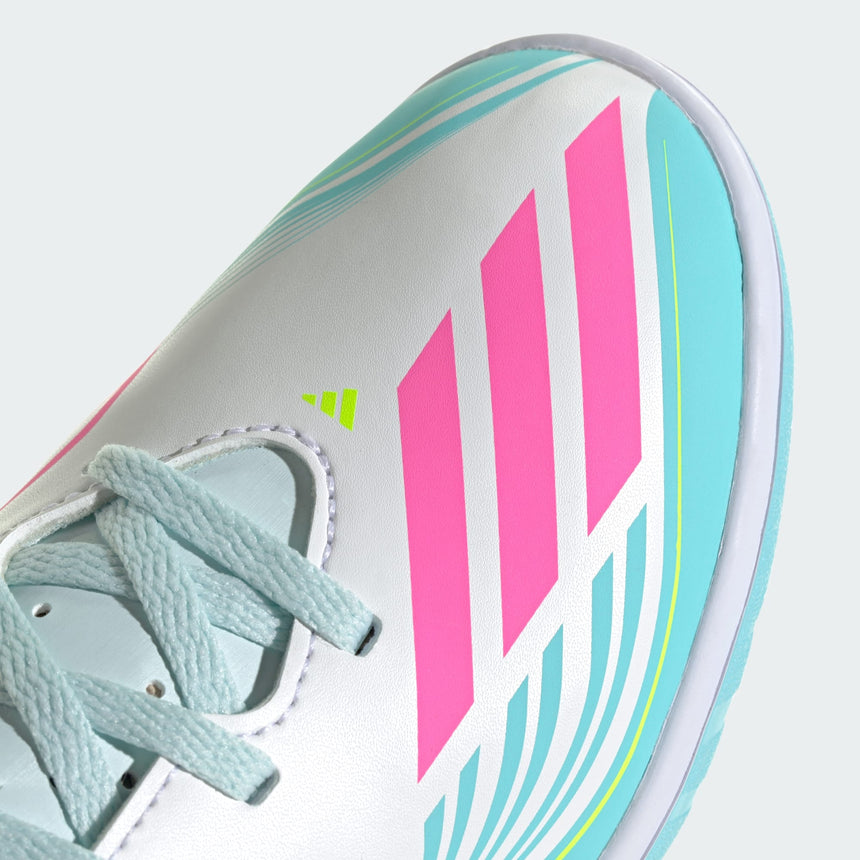 Junior F50 Club Messi IN [White/Lucid Pink/Aqua]