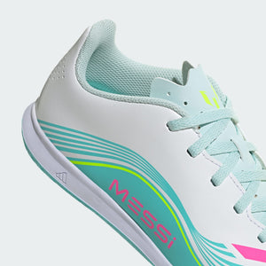 Junior F50 Club Messi IN [White/Lucid Pink/Aqua]