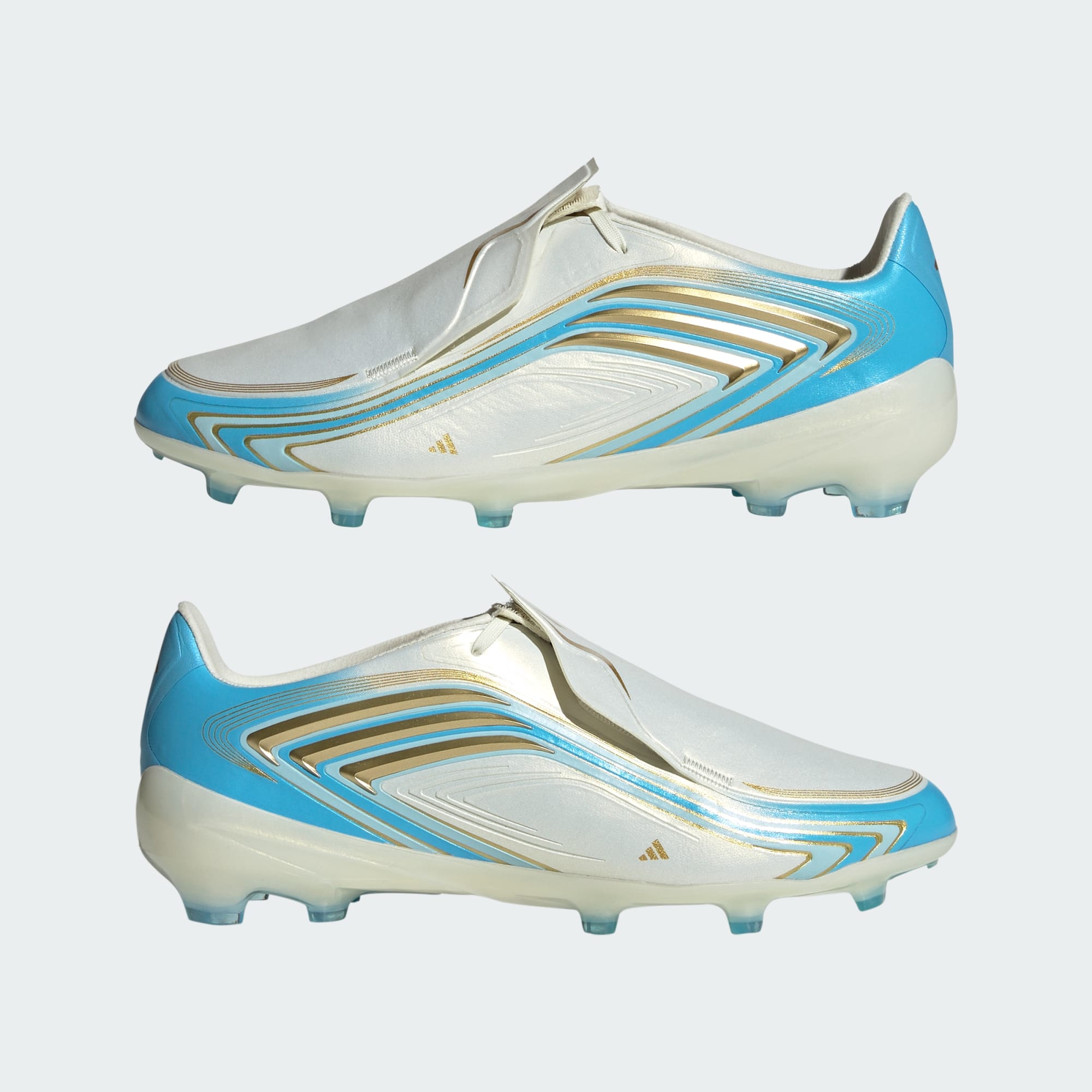 Junior F50 Elite Messi FG [Ivory/Sea Blue]