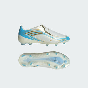 Junior F50 Elite Messi FG [Ivory/Sea Blue]