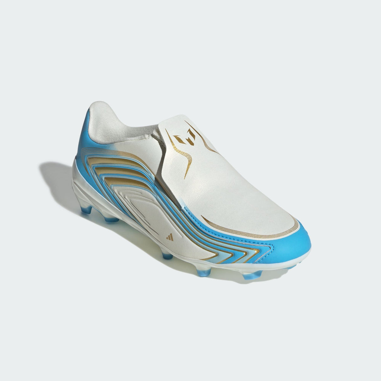 Junior F50 League LL Messi FG [Ivory/Sea Blue]