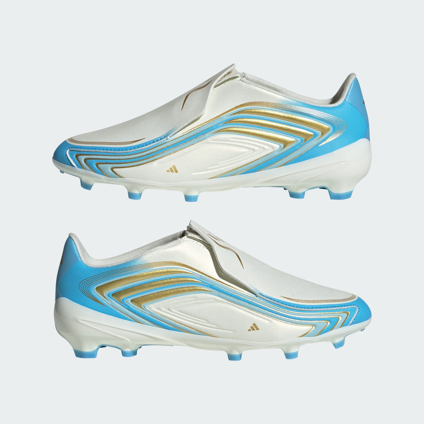 Junior F50 League LL Messi FG [Ivory/Sea Blue]