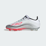Junior F50 Elite Messi FG [Ftwr White/Lucid Red/Silver Metallic]