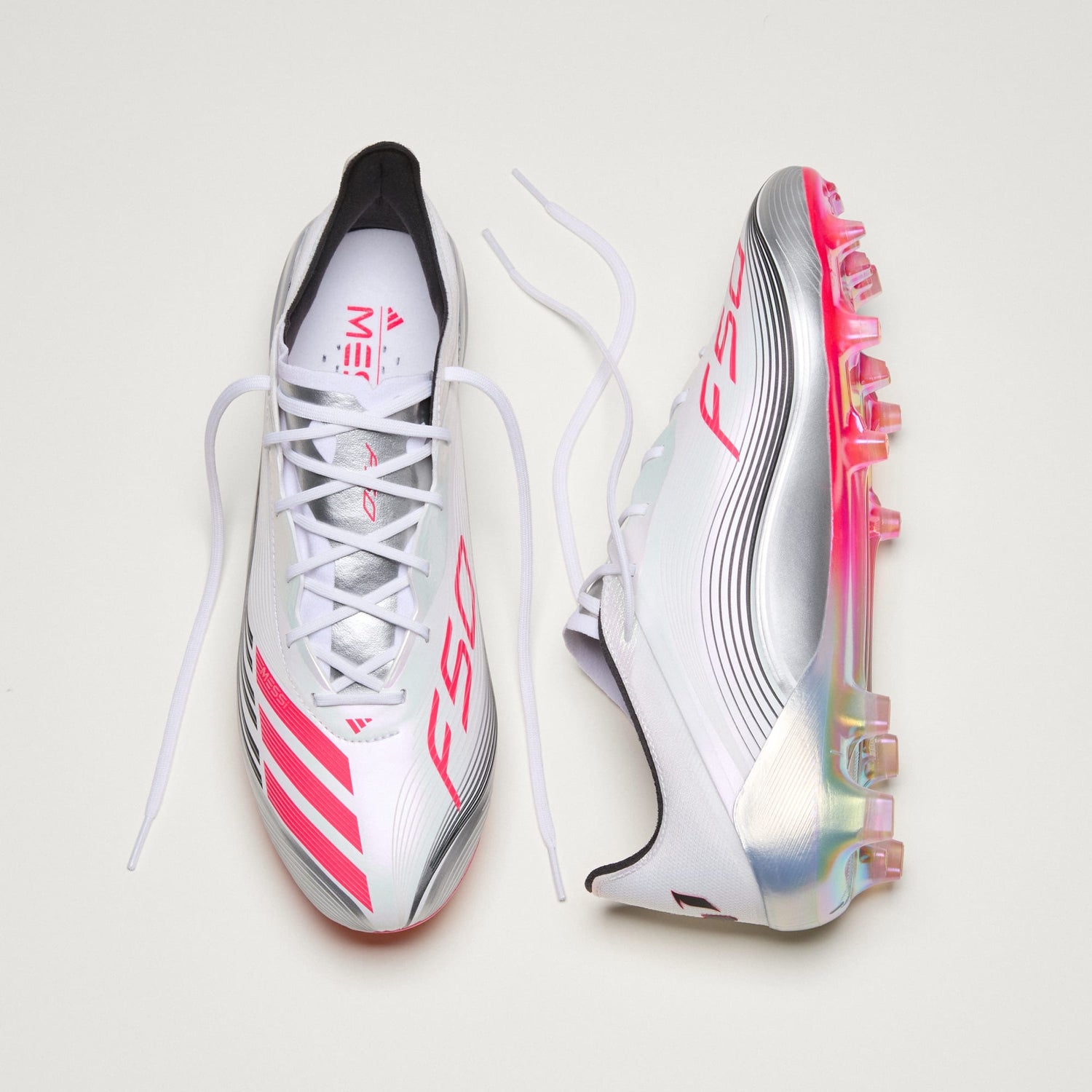 F50 Elite Messi FG [Ftwr White/Lucid Red/Silver Metallic]