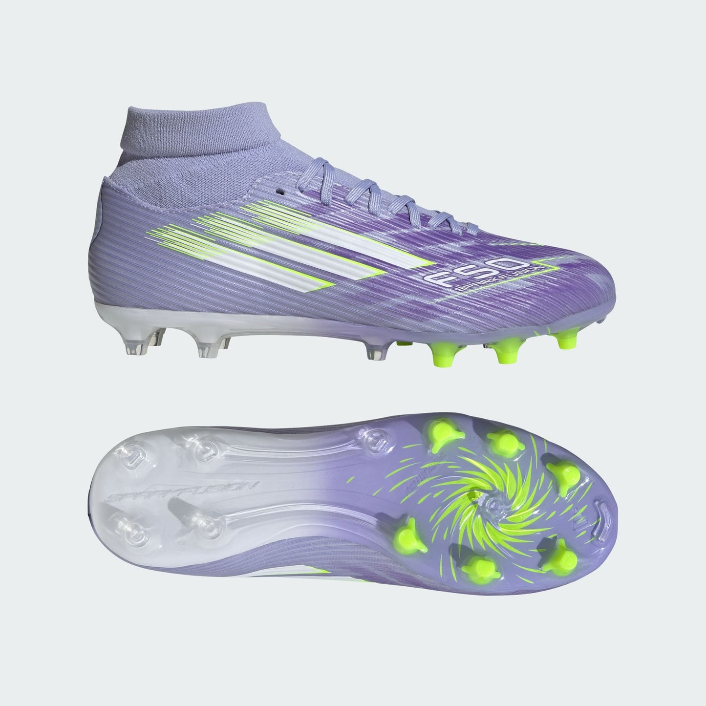 Women's F50 Sparkfusion League FG/AG [Violet Tone/Lucid Lemon/Purple Rush]