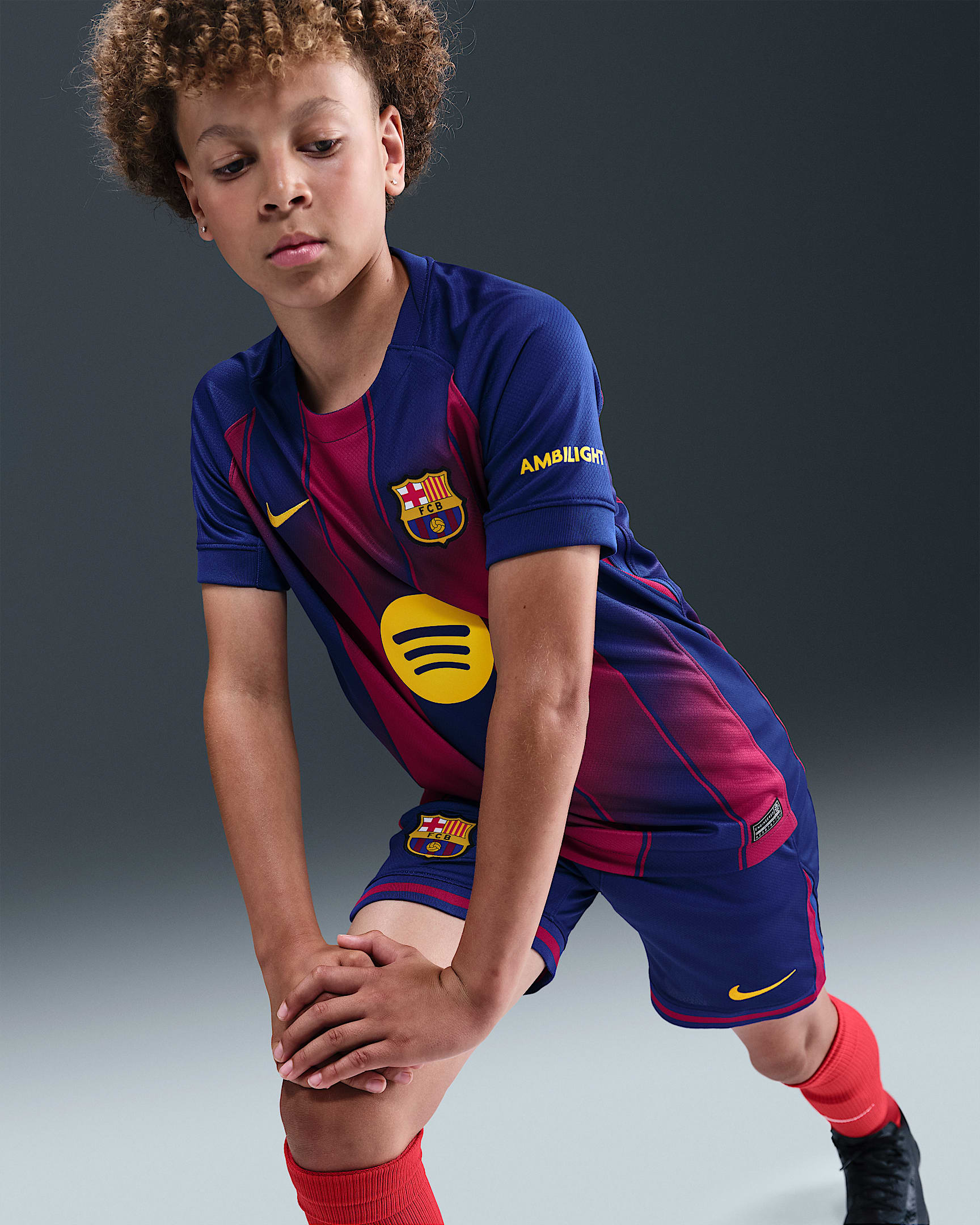 Youth FC Barcelona 2025/26 Stadium Home Jersey