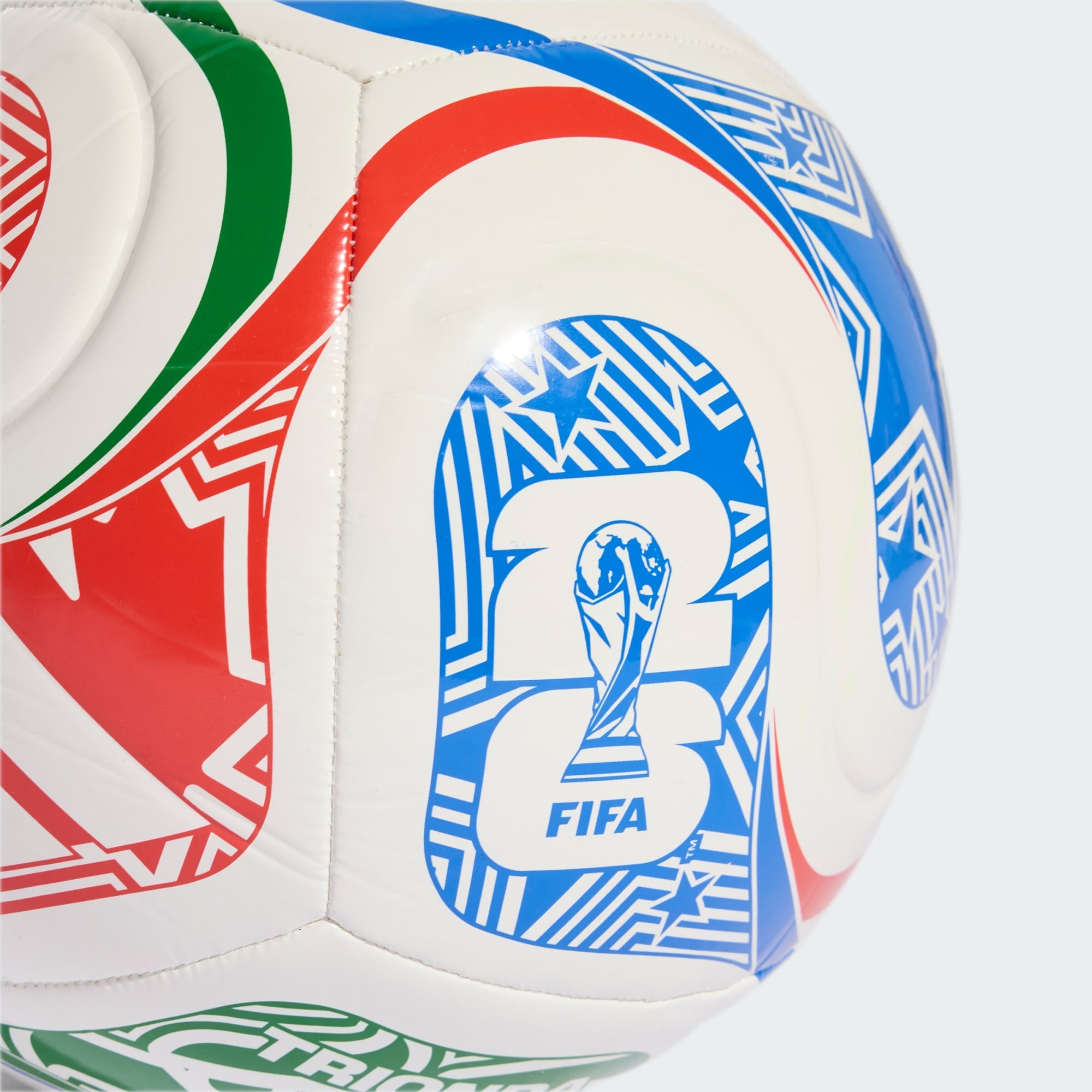 Trionda Club Ball [White/Vivid Red/Glow Blue]