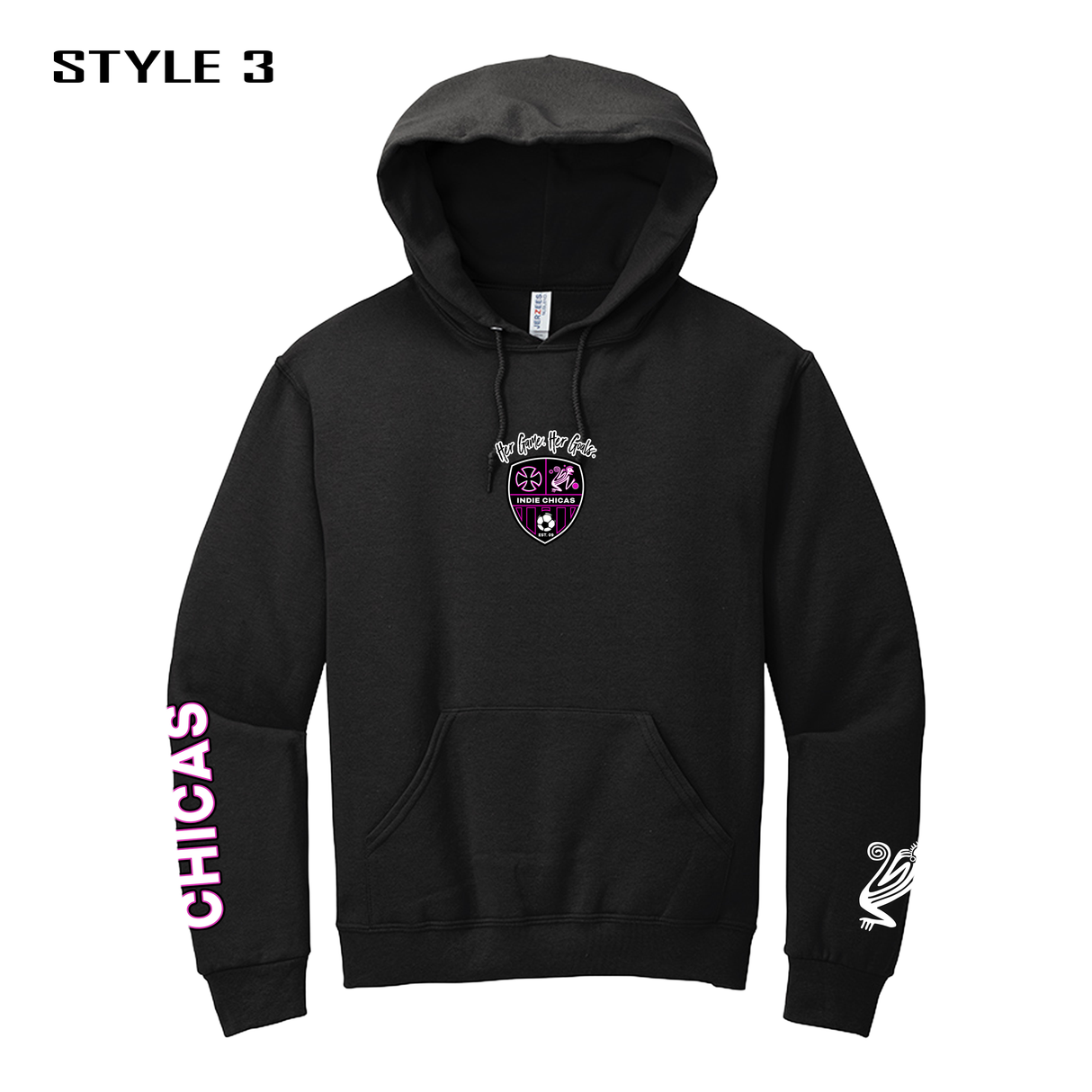 Indie Chicas Fan Hoodie Blk [Adult/Unisex]
