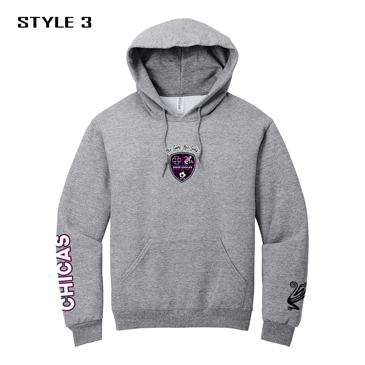 Indie Chicas Fan Hoodie Grey [Adult/Unisex]