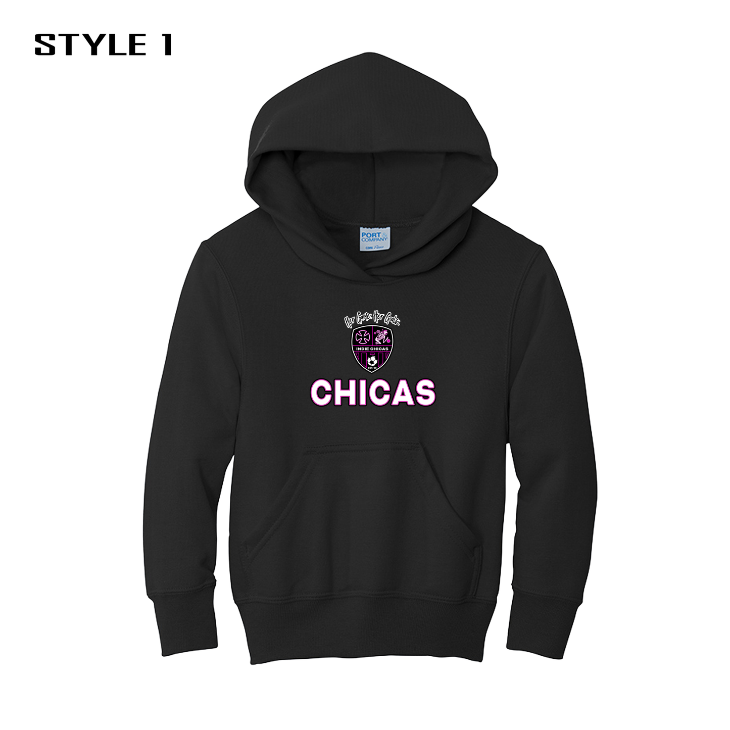 Indie Chicas Fan Hoodie Blk [Youth]