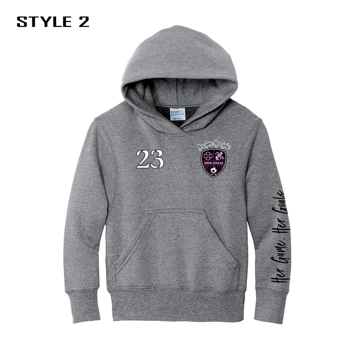 Indie Chicas Fan Hoodie Grey [Youth]