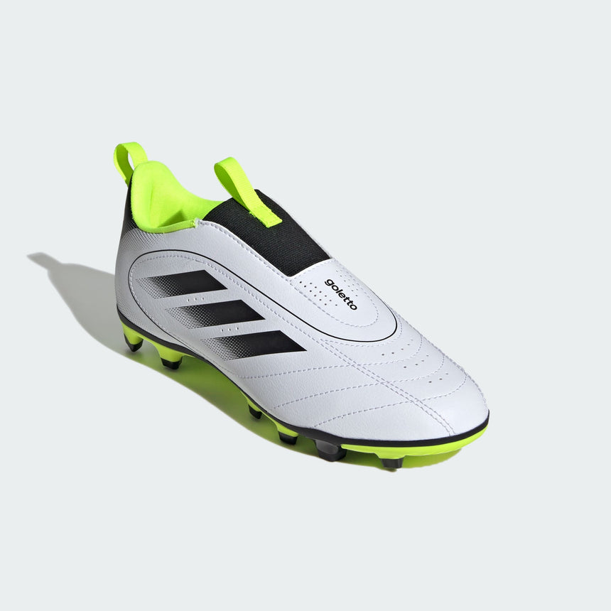 Junior Goletto IX LL FG [White/Black/Lucid Lemon]