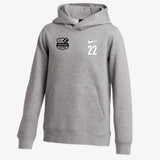 Pelada Academy | Nike Club Hoodie [Youth] - Gray/Black