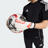 Junior Copa Club Keeper Glove [White/Lucid Red]