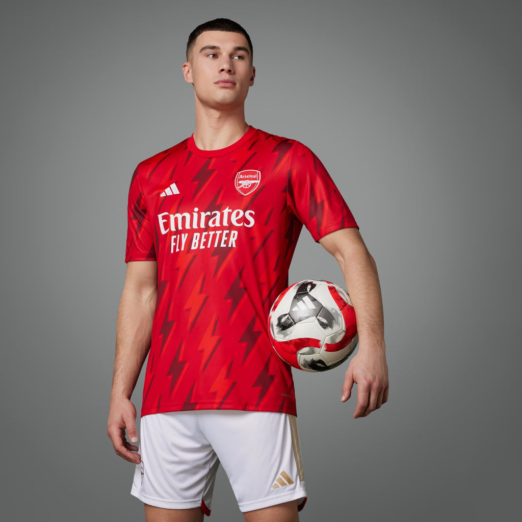 Arsenal F.C. Women's 2022/23 Season Official Home Jersey, Scarlet