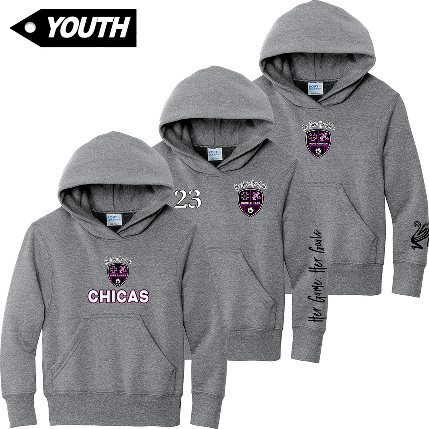 Indie Chicas Fan Hoodie Grey [Youth]
