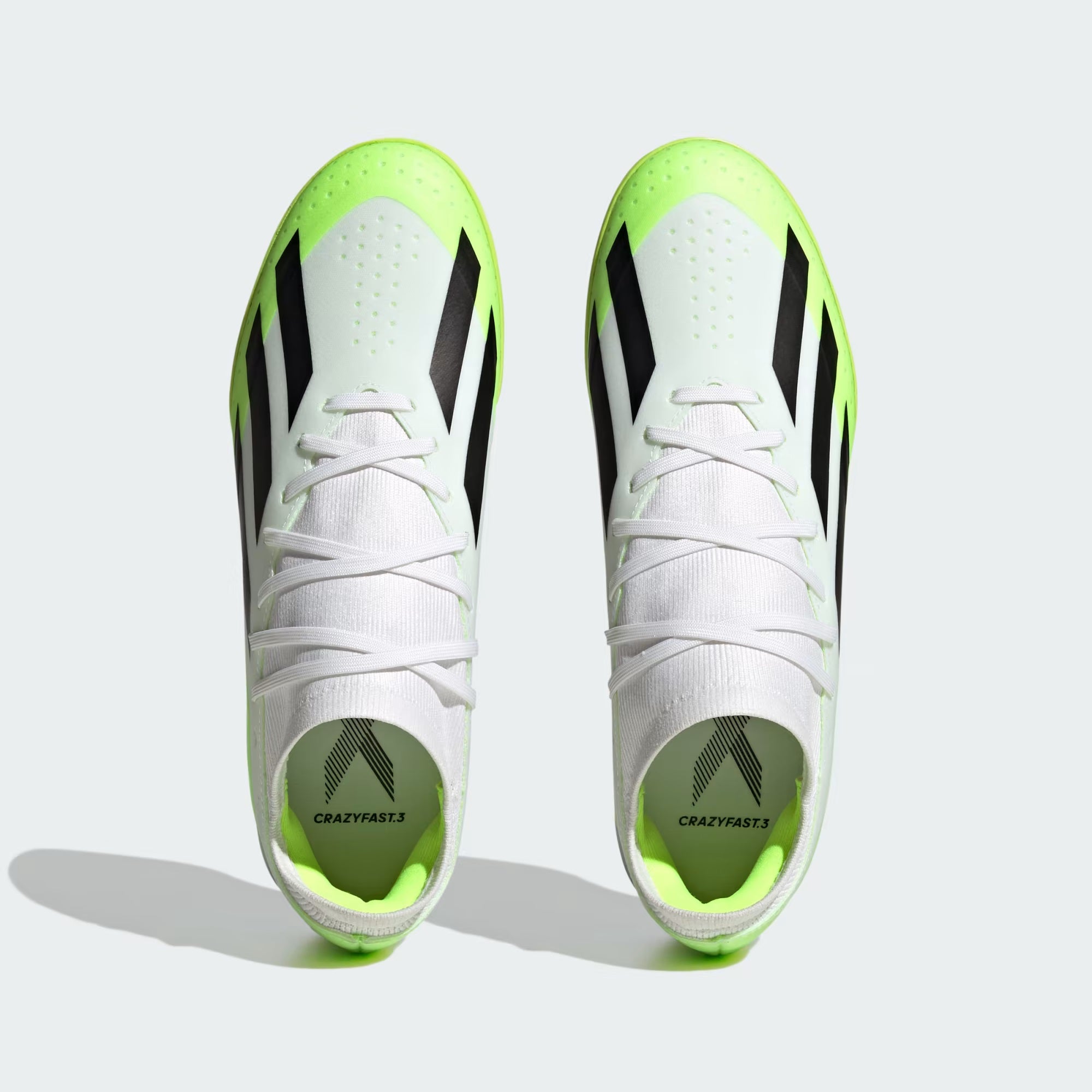 X Crazyfast.3 IN [White/Black/Lucid Lemon] – Tursi Soccer Store