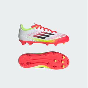 Junior F50 League FG/MG [White/Core Black/Solar Yellow]