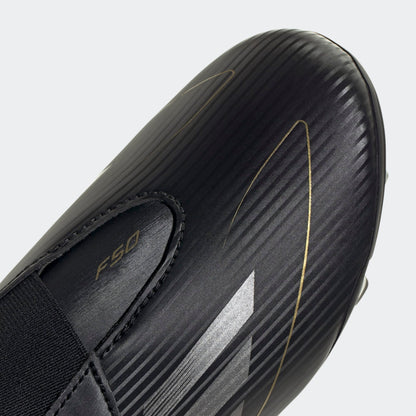 Junior F50 Club Velcro FxG [Black/Gold]