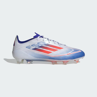 F50 ELITE FG CLEATS [Cloud White / Solar Red / Lucid Blue]