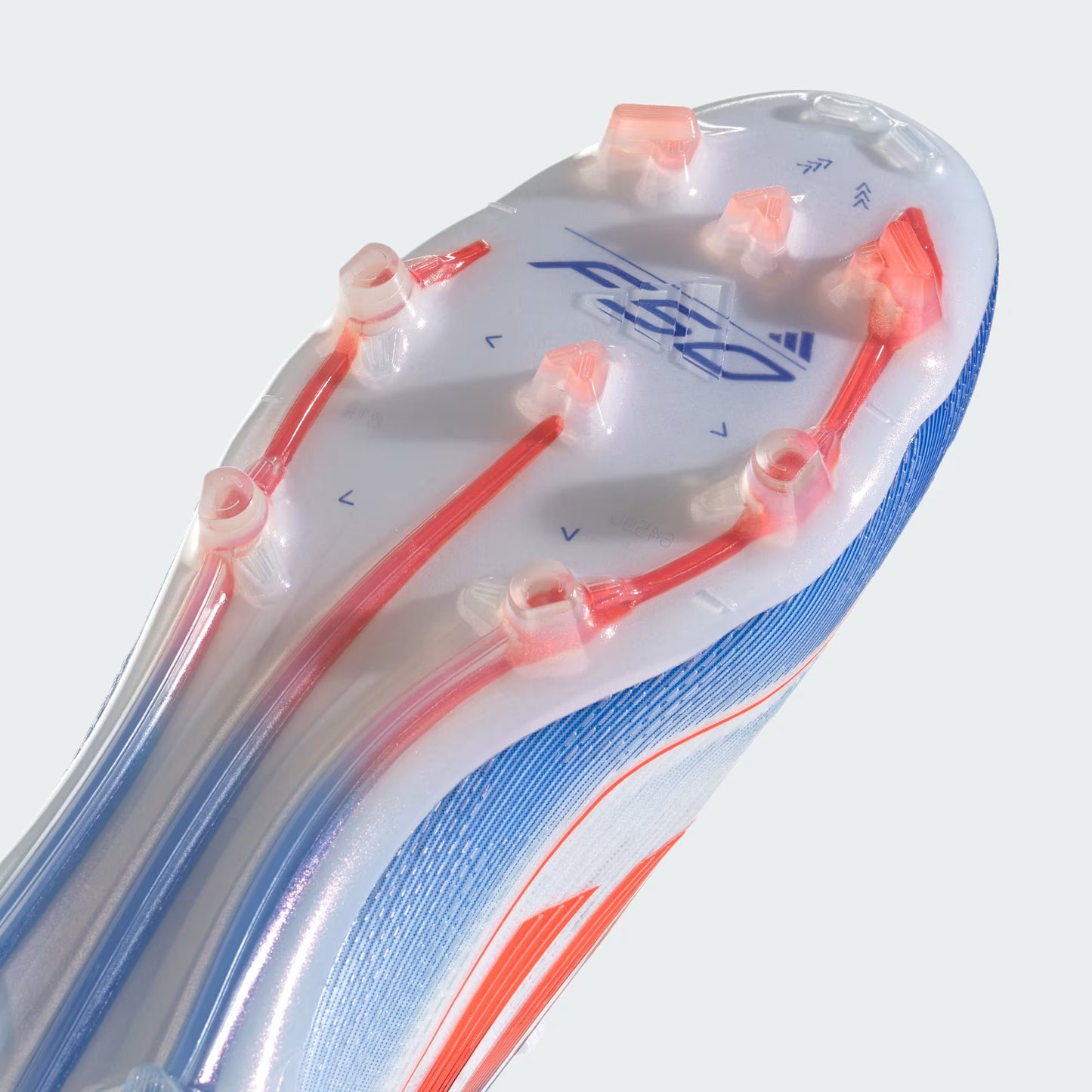 F50 ELITE FG CLEATS [Cloud White / Solar Red / Lucid Blue]