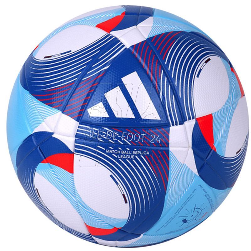 OLYMPICS24 League Ball [White / Solar Red / Clear Sky / Royal Blue]