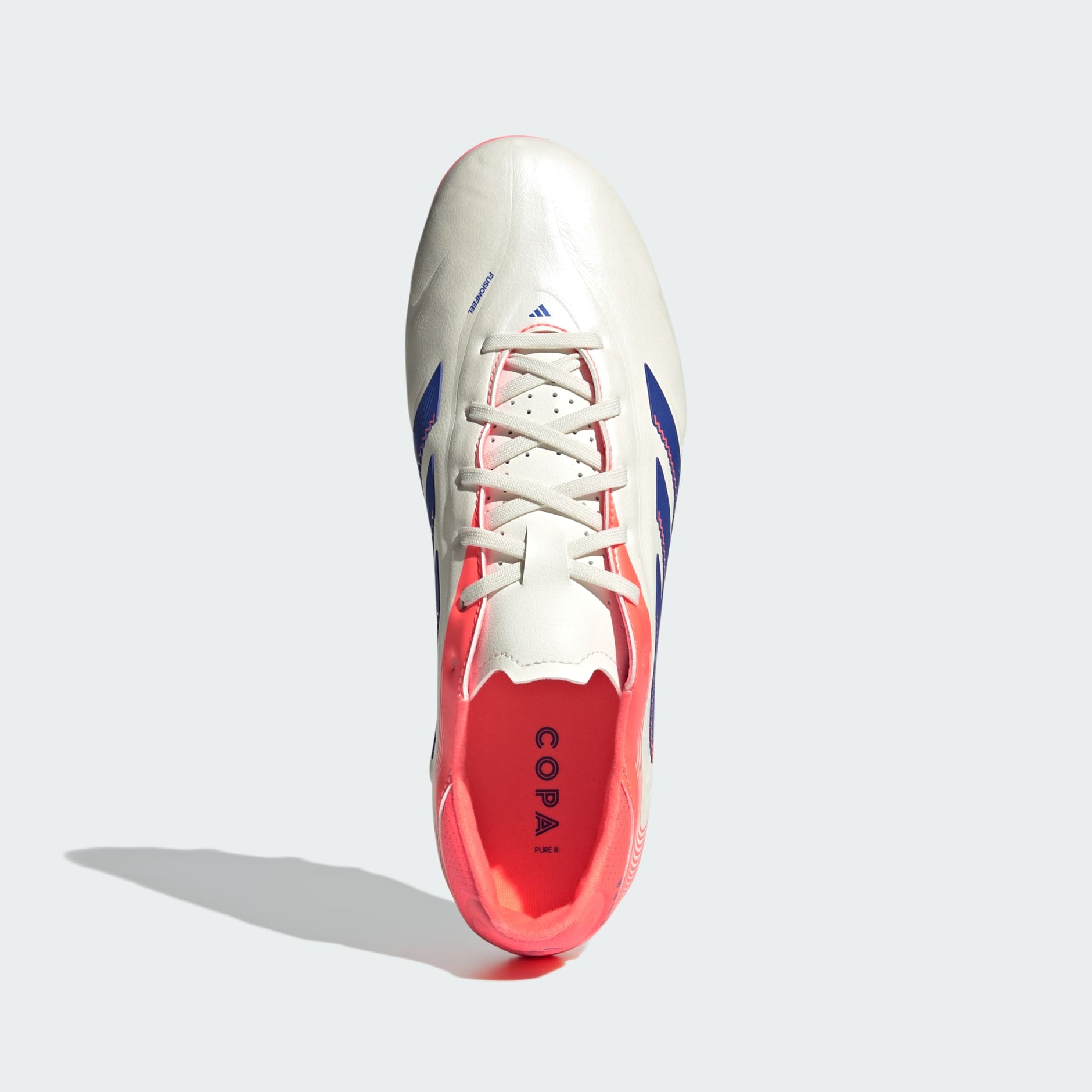 Copa Pure 3 League FG [White/Lucid Blue/Coral] – Tursi Soccer Store
