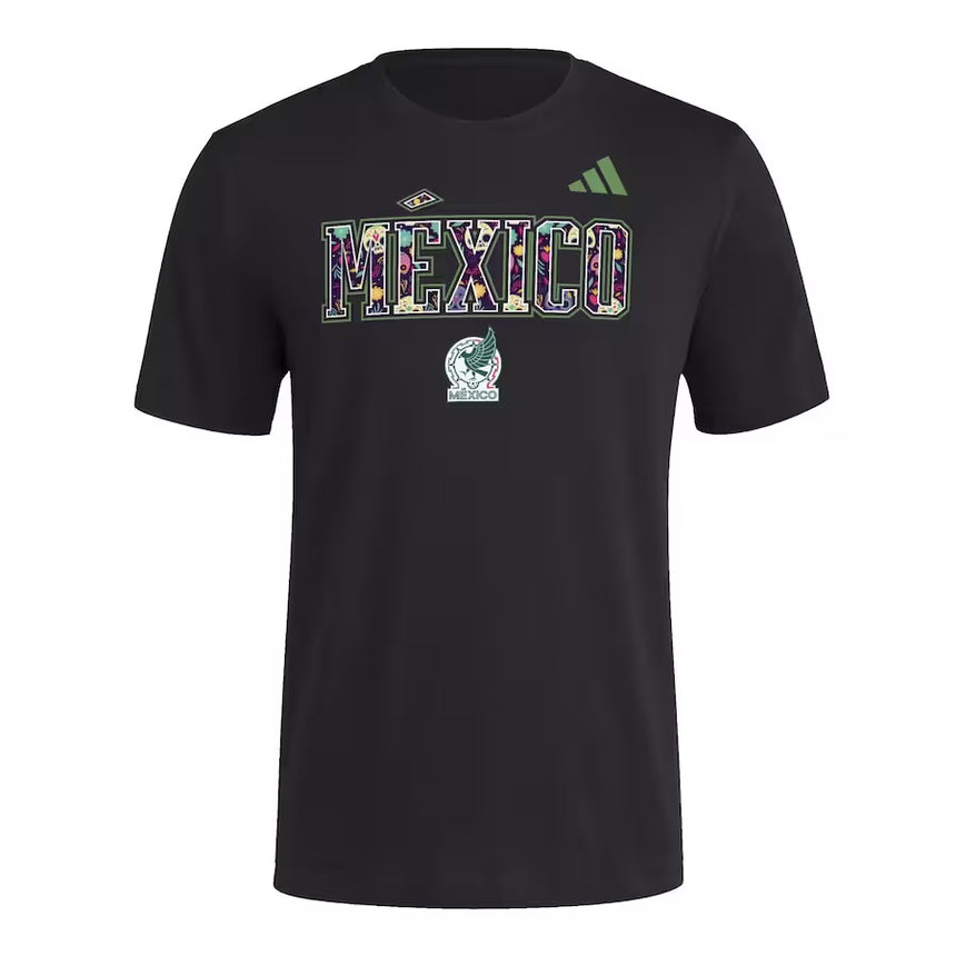 Mexico Dia De Los Muertos Graphic Tee [Black]