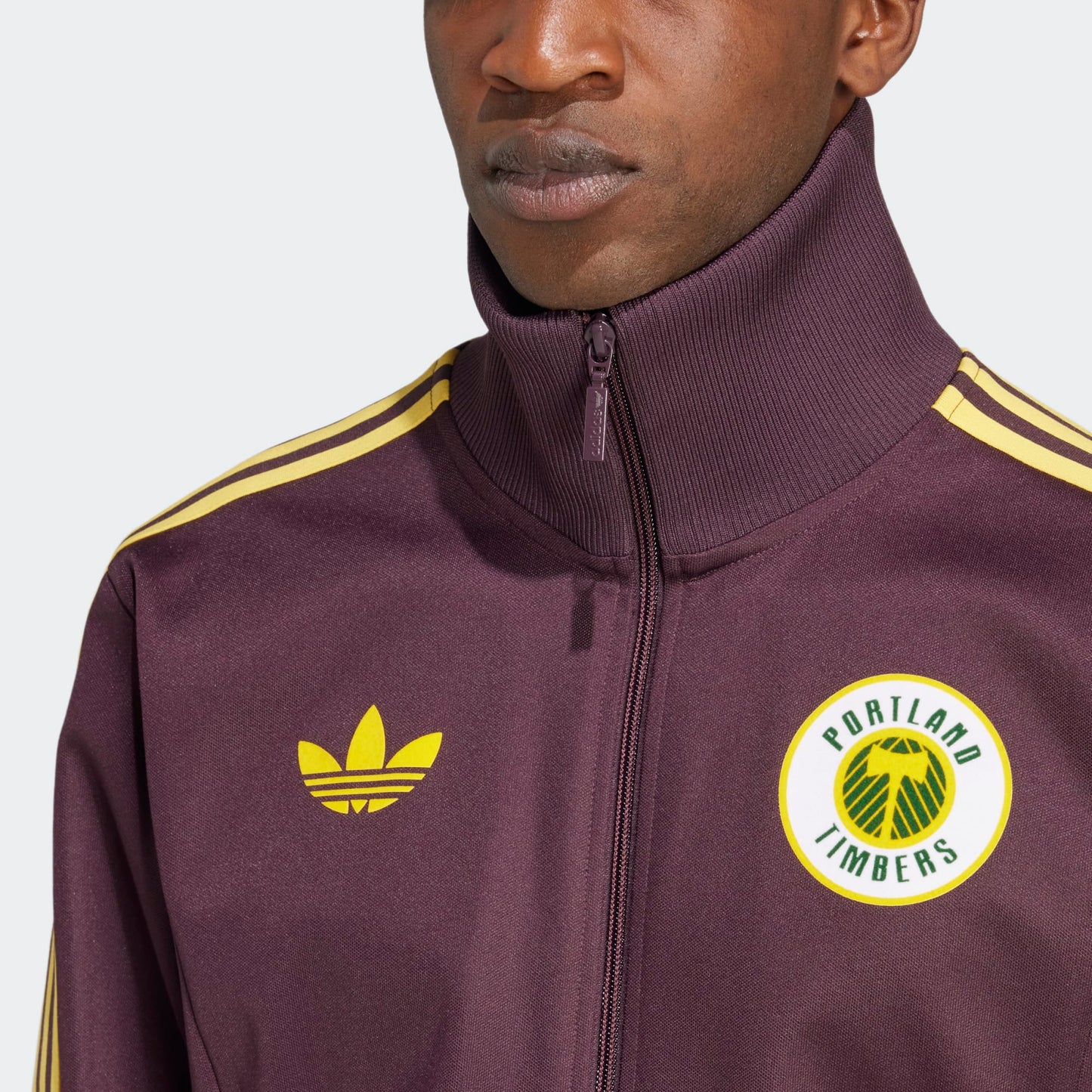 Portland Timbers Track Jacket Men's [Maroon/Yellow]