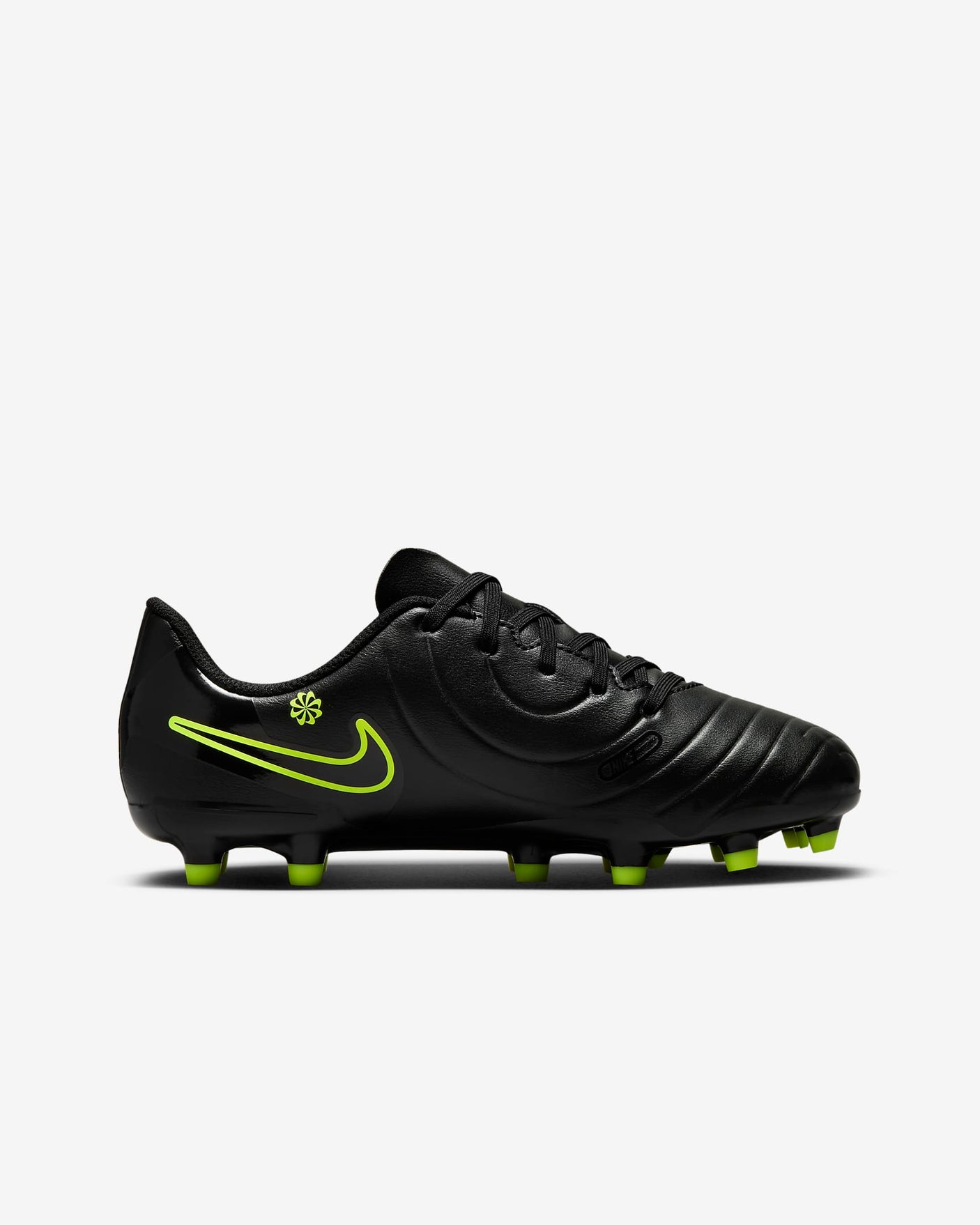 Junior Tiempo Legend 10 Club FG/MG [Black/Volt]