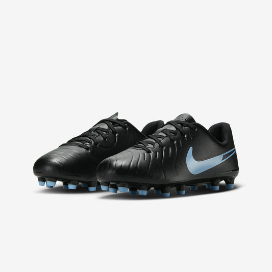 Junior Tiempo Legend 10 Club FG/MG [Black/Ice Blue]