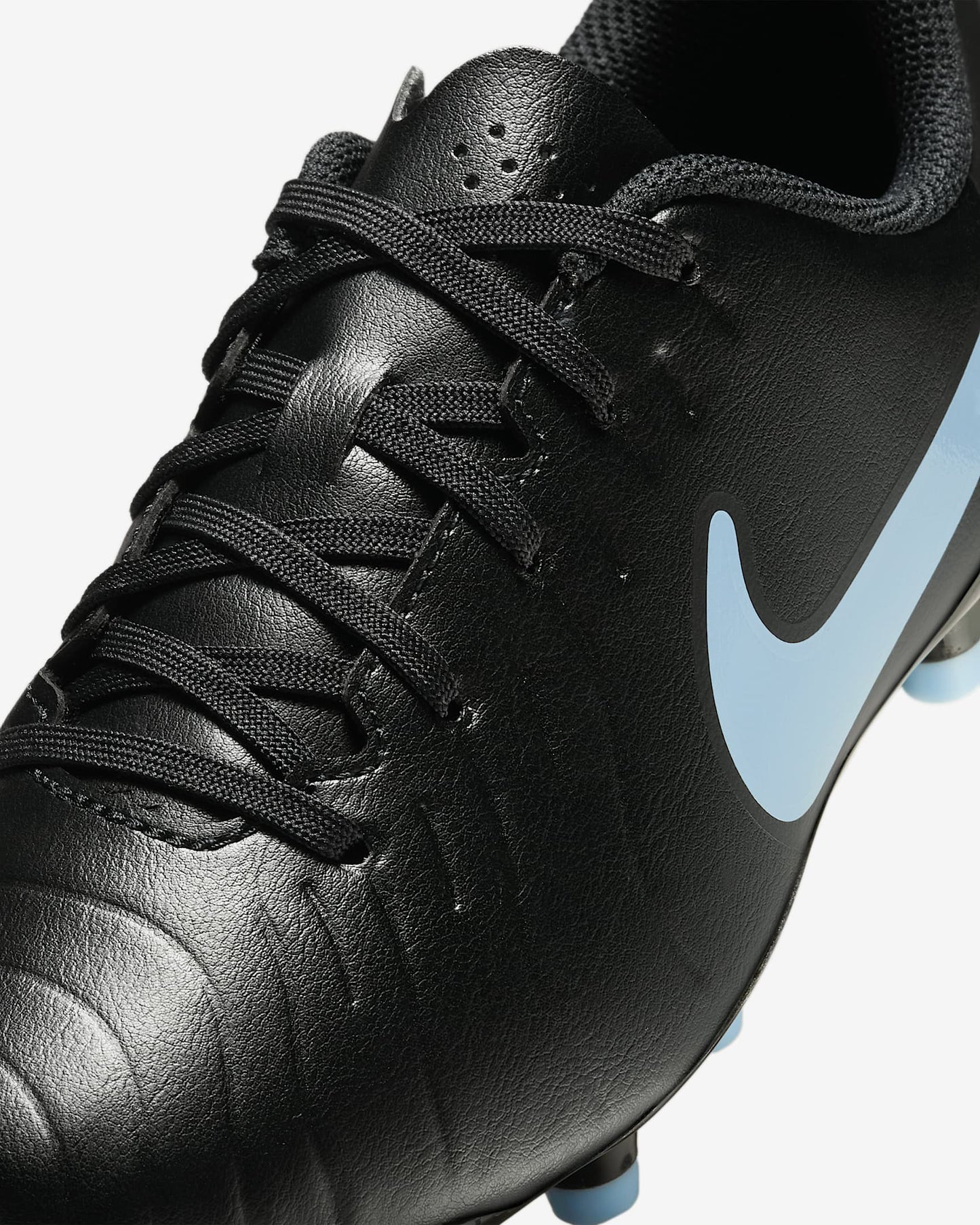 Junior Tiempo Legend 10 Club FG/MG [Black/Ice Blue]