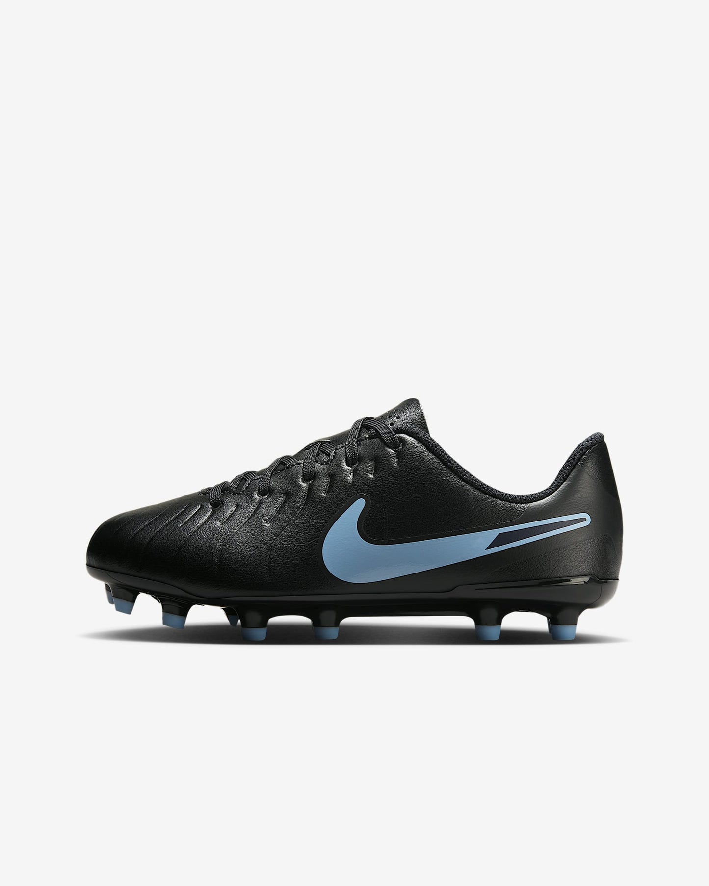 Junior Tiempo Legend 10 Club FG/MG [Black/Ice Blue]