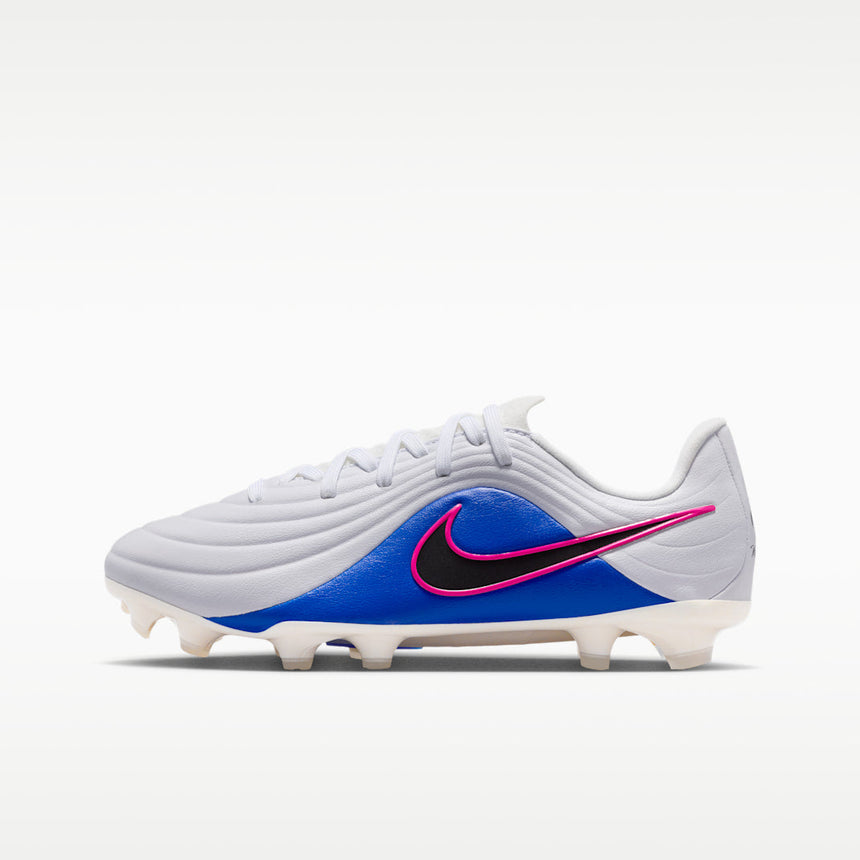 Junior Tiempo Maestro Academy FG/MG [White/Racer Blue/Pink Blast]