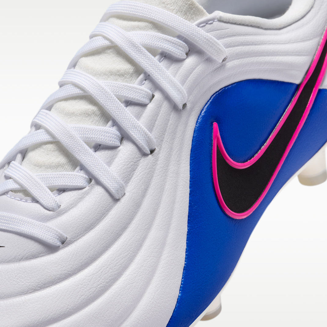 Junior Tiempo Maestro Academy FG/MG [White/Racer Blue/Pink Blast]