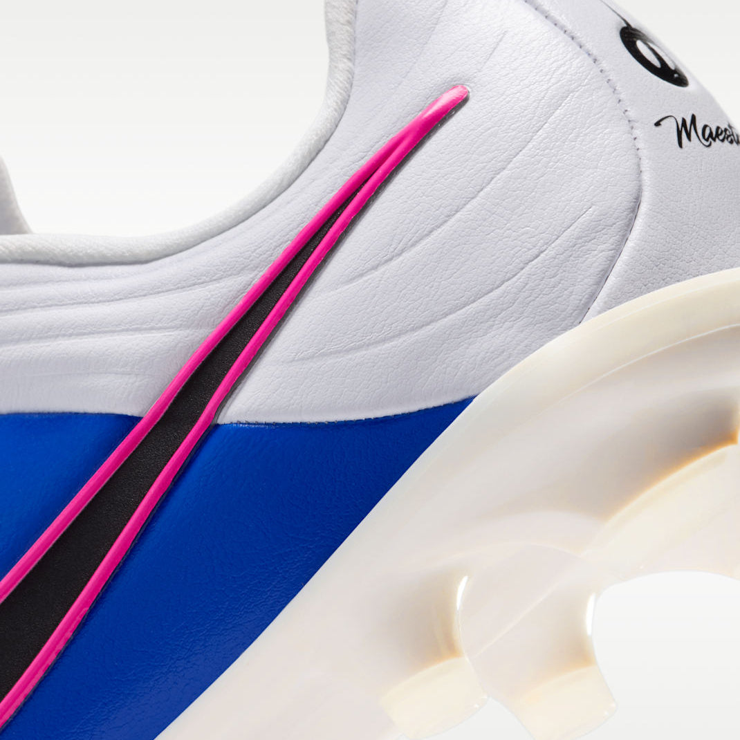 Junior Tiempo Maestro Academy FG/MG [White/Racer Blue/Pink Blast]