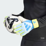 Predator Match Fingersave Gloves [Ray Blue/Lucid Yellow]