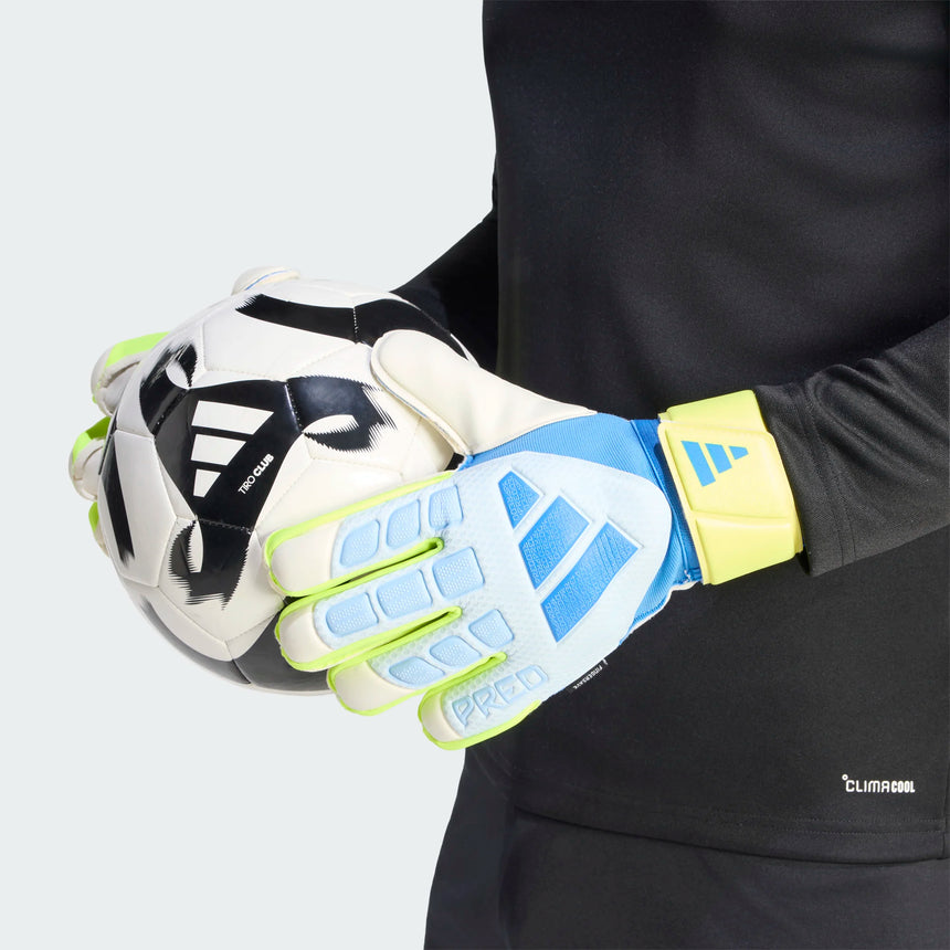 Predator Match Fingersave Gloves [Ray Blue/Lucid Yellow]