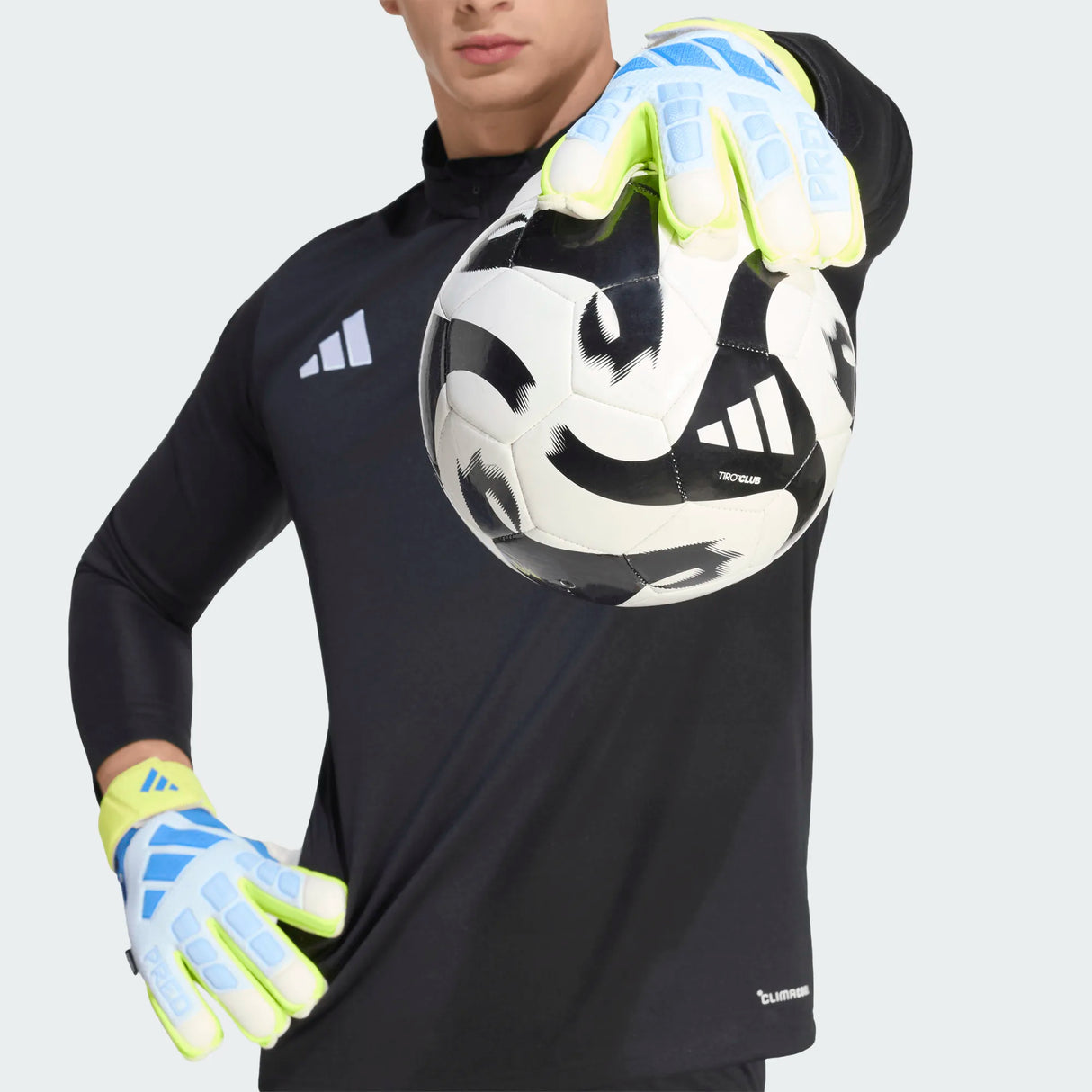 Predator Match Fingersave Gloves [Ray Blue/Lucid Yellow]