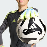 Junior Predator Match Fingersave Keeper Glove [Ray Blue/Lucid Lemon]