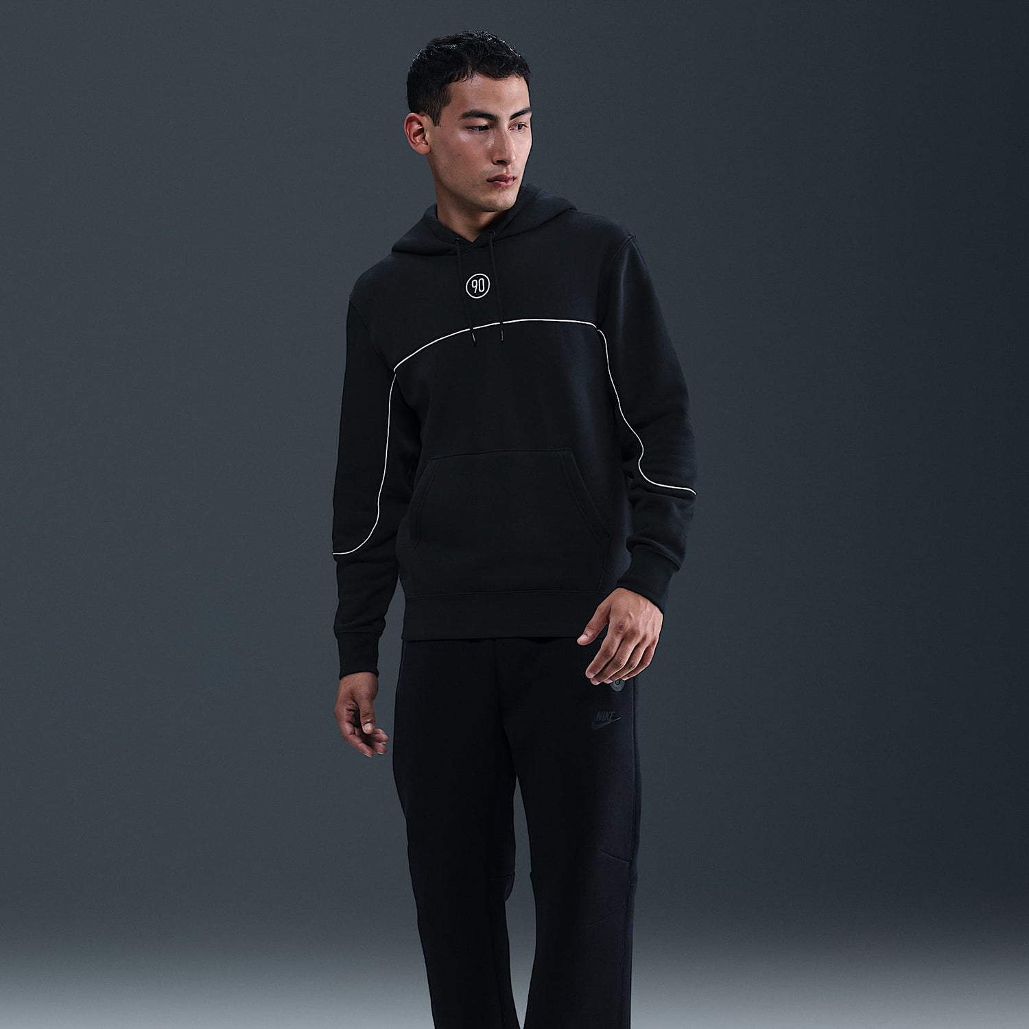 Total 90 Club Pullover Hoodie [Black]