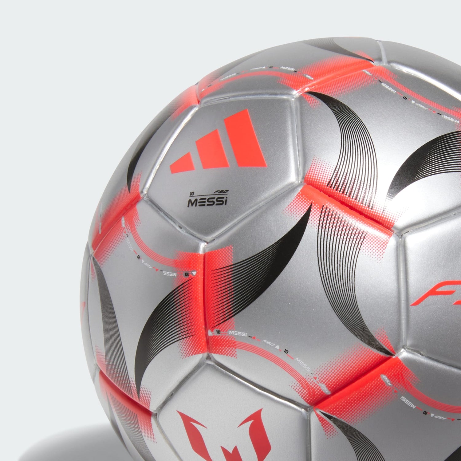 Messi Mini Ball [Iron Metallic/Lucid Red/Black]
