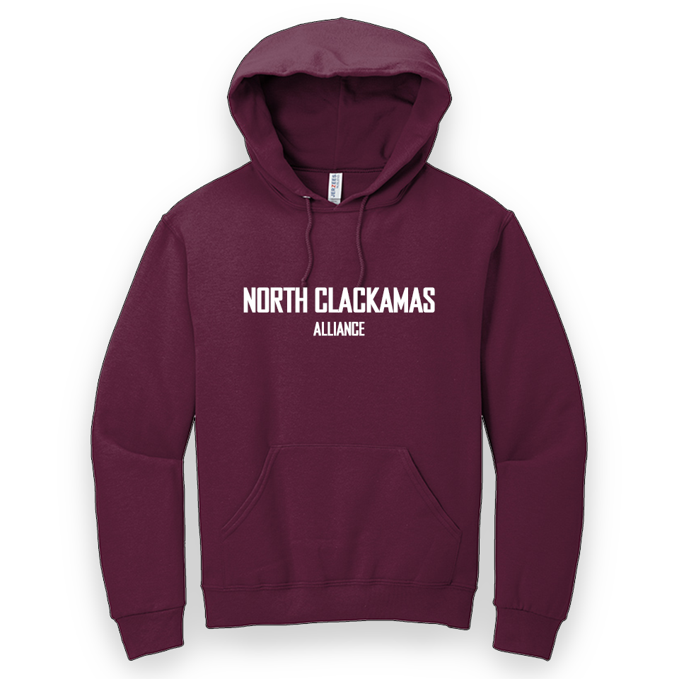 Gen Hoodie Maroon - Text Logo [Unisex]