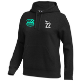 Pelada Academy | Nike Club Hoodie [Women's] - Black/Blue
