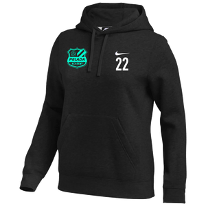 Pelada Academy | Nike Club Hoodie [Women's] - Black/Blue