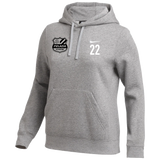 Pelada Academy | Nike Club Hoodie [Women's] - Gray/Black