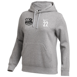 Pelada Academy | Nike Club Hoodie [Women's] - Gray/Black