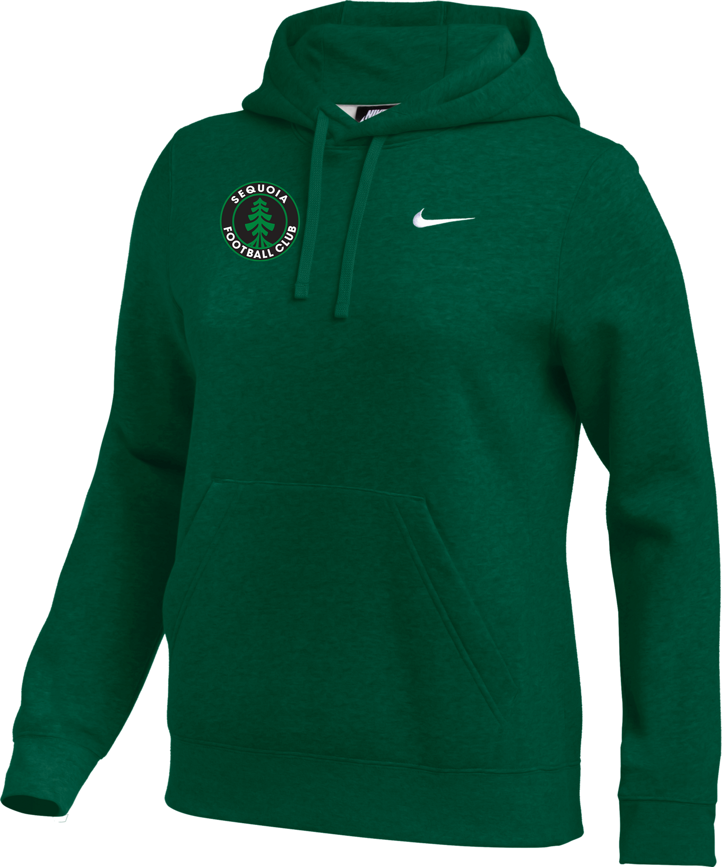 Nike club hoodie sequoia sale