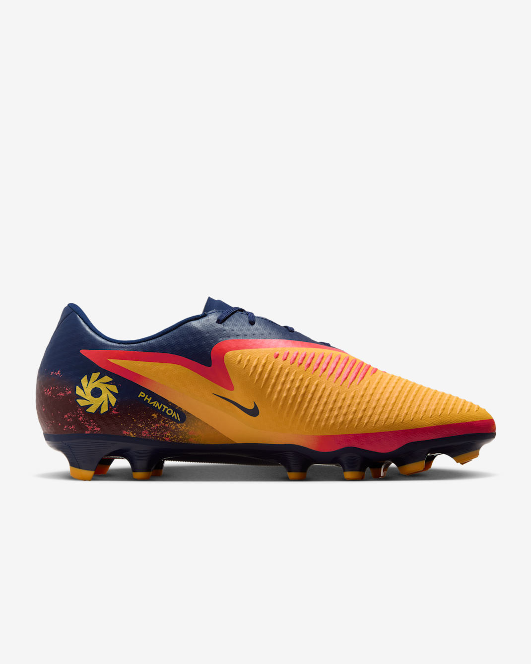 Junior Phantom 6 Low Academy "Erling Haaland" FG [Laser Orange /Lemon Venom-Blue Void]